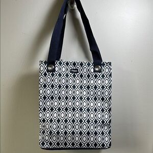 Thirty-One Navy and White Tall Organizing Tote NWT